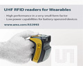 ams, 英 웨어러블  RFID 스캐너 제조업체 TSL,소형, 고성능, 저전력 소모에 적합한 ams의 UHF  RFID 리더기 IC 채택